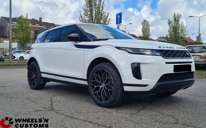 Range Rover Evoque - 20 inch Riviera RF108 Black Polished Dark Tint - 5x108 8.5J ET35