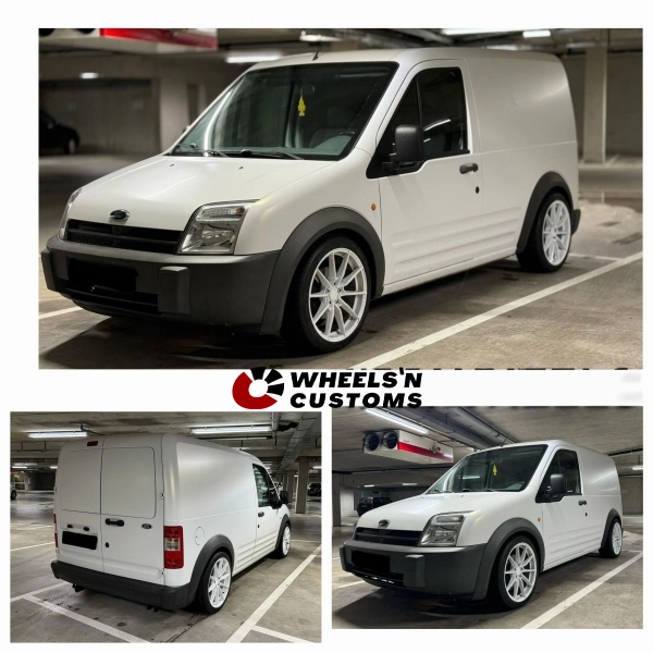 Ford Transit Connect - 18 inch Japan Racing SL02 full white