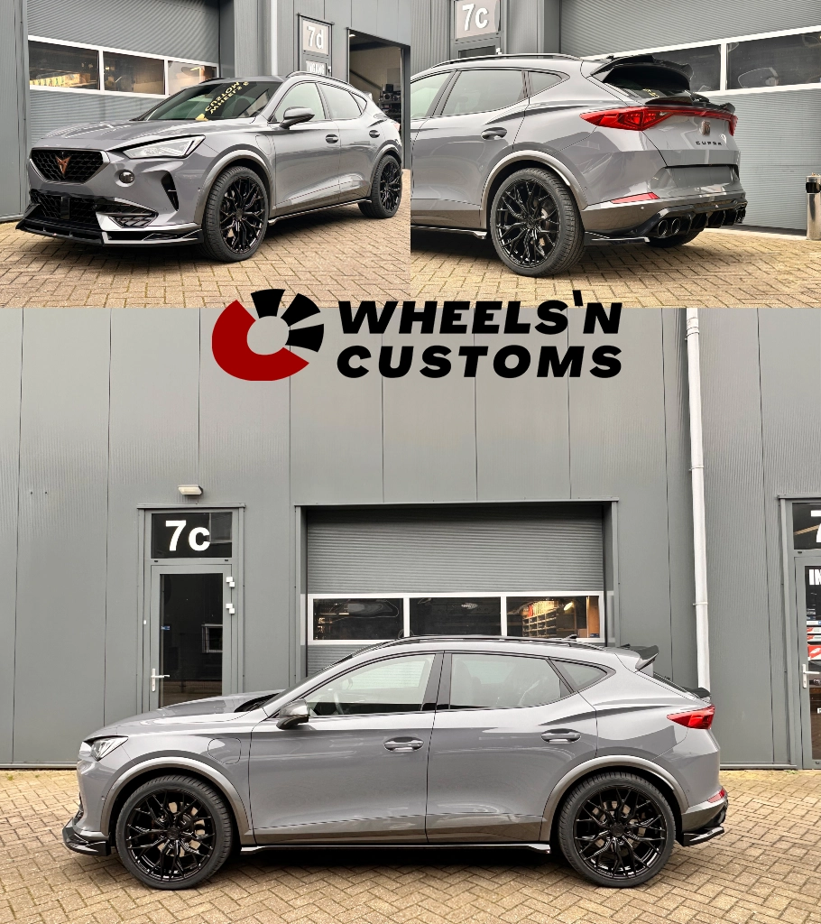 Lower spoiler cap 3d Cupra Formentor MK1 Rear Valance v.3 + Black exhaust end imitation cupra formentor mk1 / diffuser Rear side splitters v.1 cupra formentor / bumper flaps Side skirts diffusers v.2 