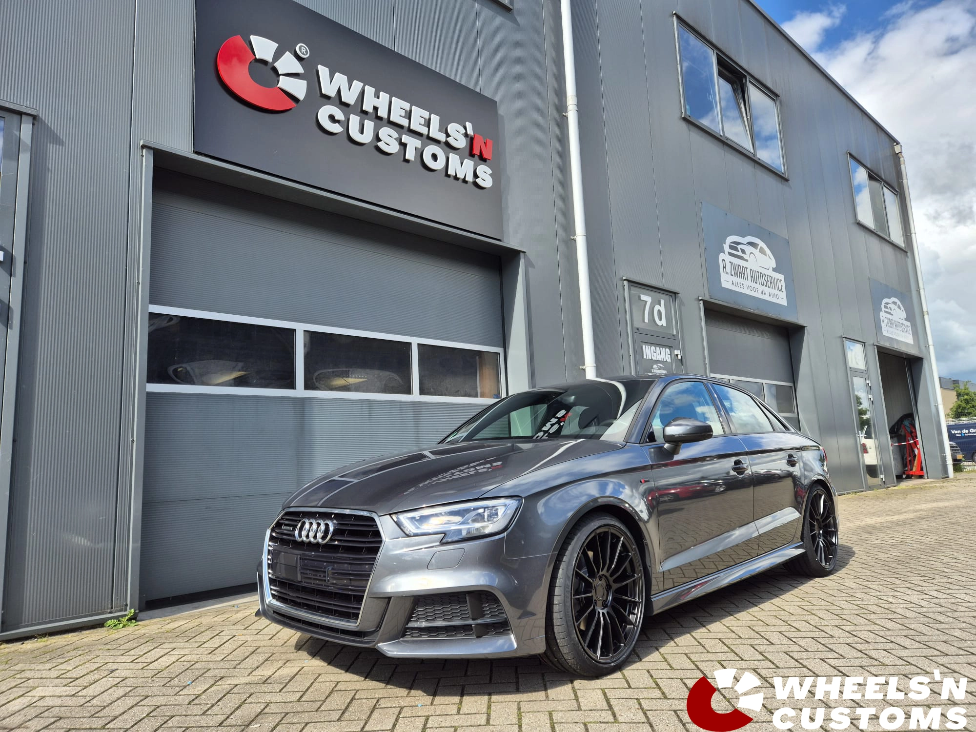 Audi A3 2020 19inch JR SL05  ET20-45 Custom PCD Flat Black 5x112