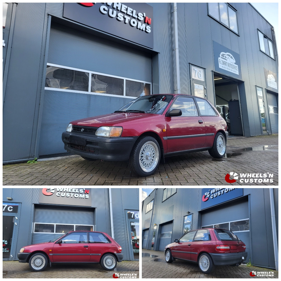 Toyota Starlet LENSO BSX Custom  Gloss Silver & Polished 4x100
