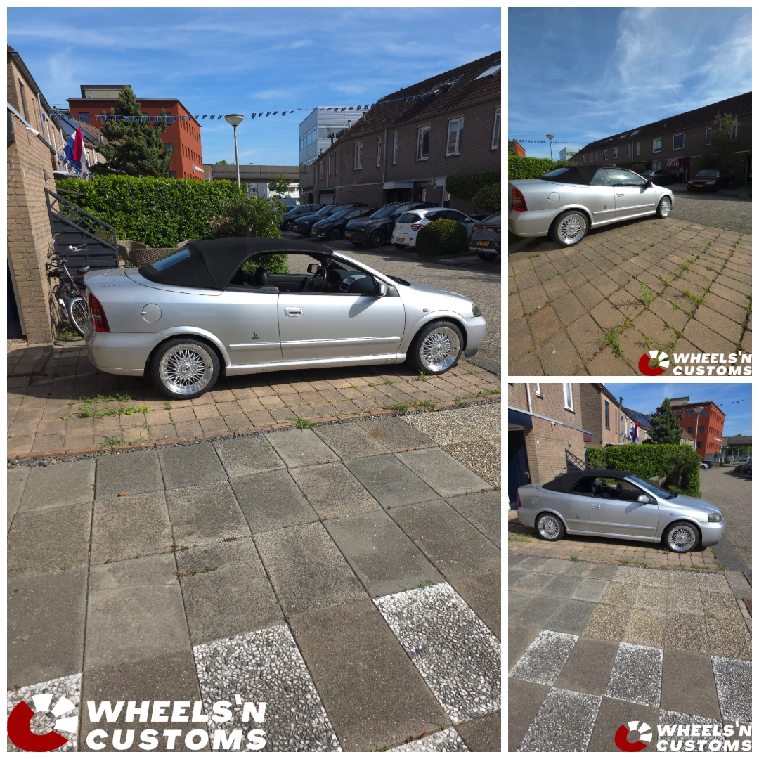 Opel Astra 17inch JR Wheels JR9 Silver Machined Lip 5x110/ET35