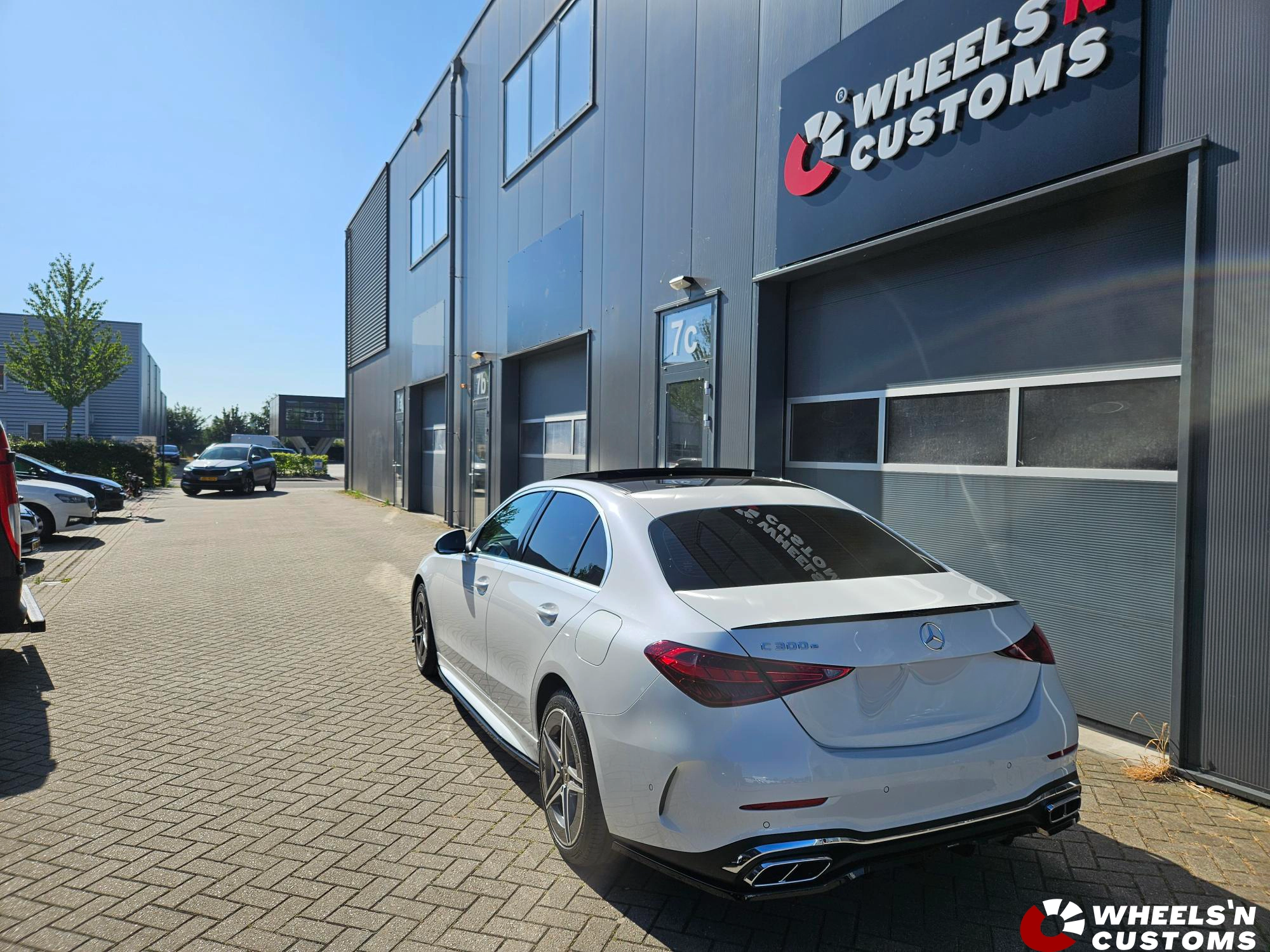 Mercedes C Klasse W206 voorzien van Maxton Design onderdelen