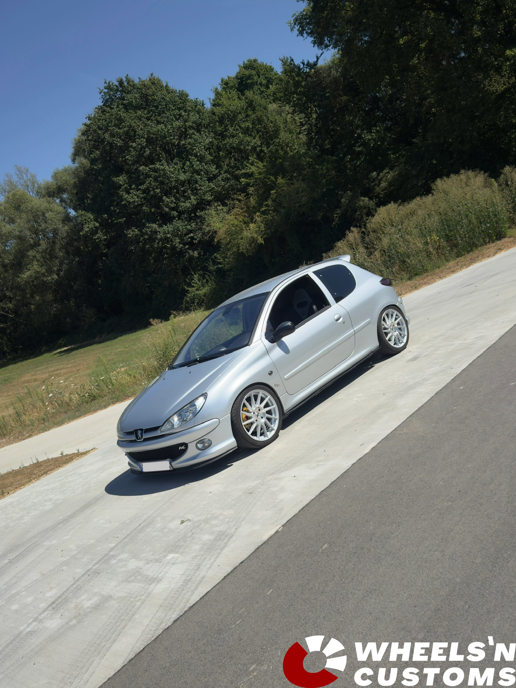 Peugeot 206rc - 17 inch JR Wheels JR30  Silver Machined Face 4x108 7J ET32