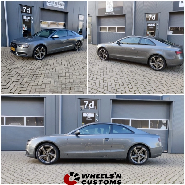 Audi A5 - 19 inch Audi Rotor QW8 Satin Gun Metal - 5x112 8.5J ET40.