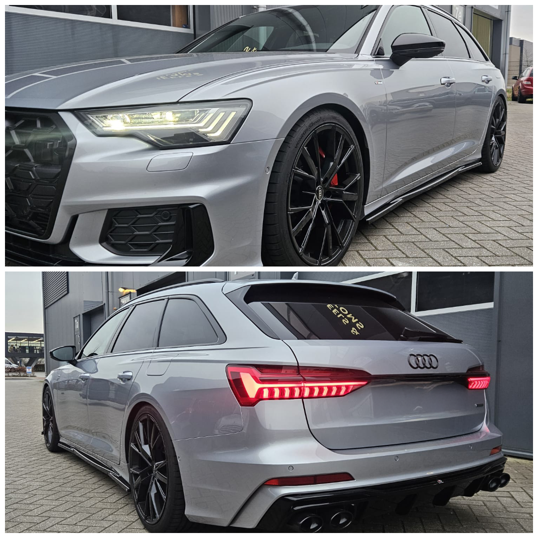 Audi A6 C8 voorzien van Maxton onderdelen + KW V3 schroefset