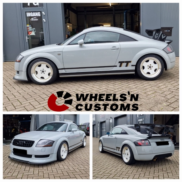 Audi TT 8N - 17 inch YKW Y7670 - White Mached Lip met Gold Rivets - 8J ET30.