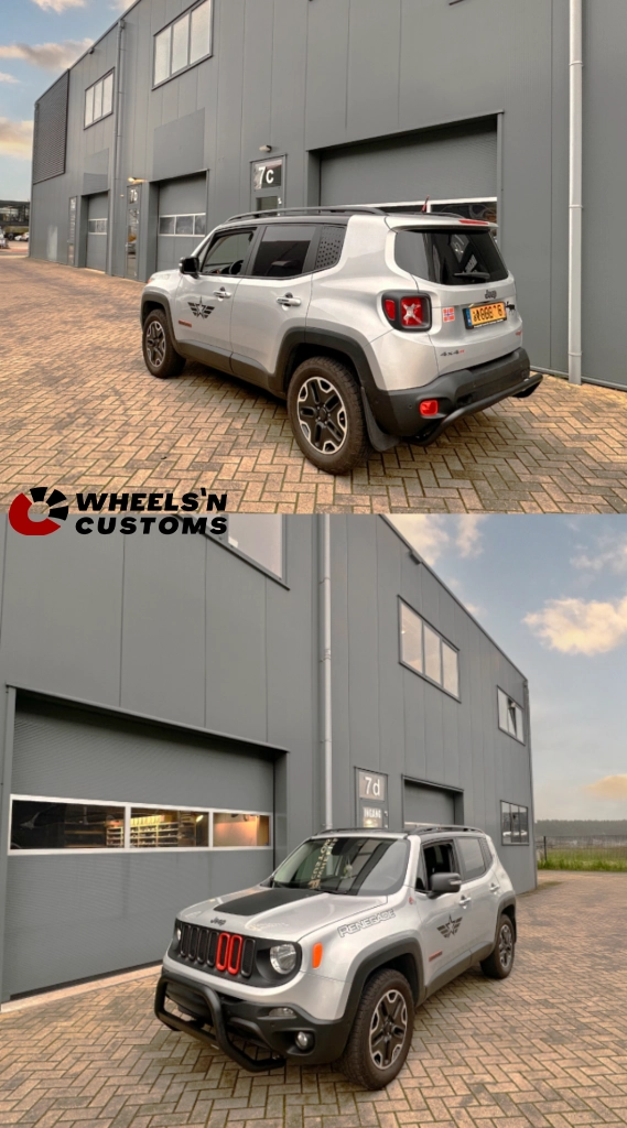 Wij hebben deze Jeep Renegade Trailhawk voorzien van een nieuwe Bull & Rearbar van Misutonida.