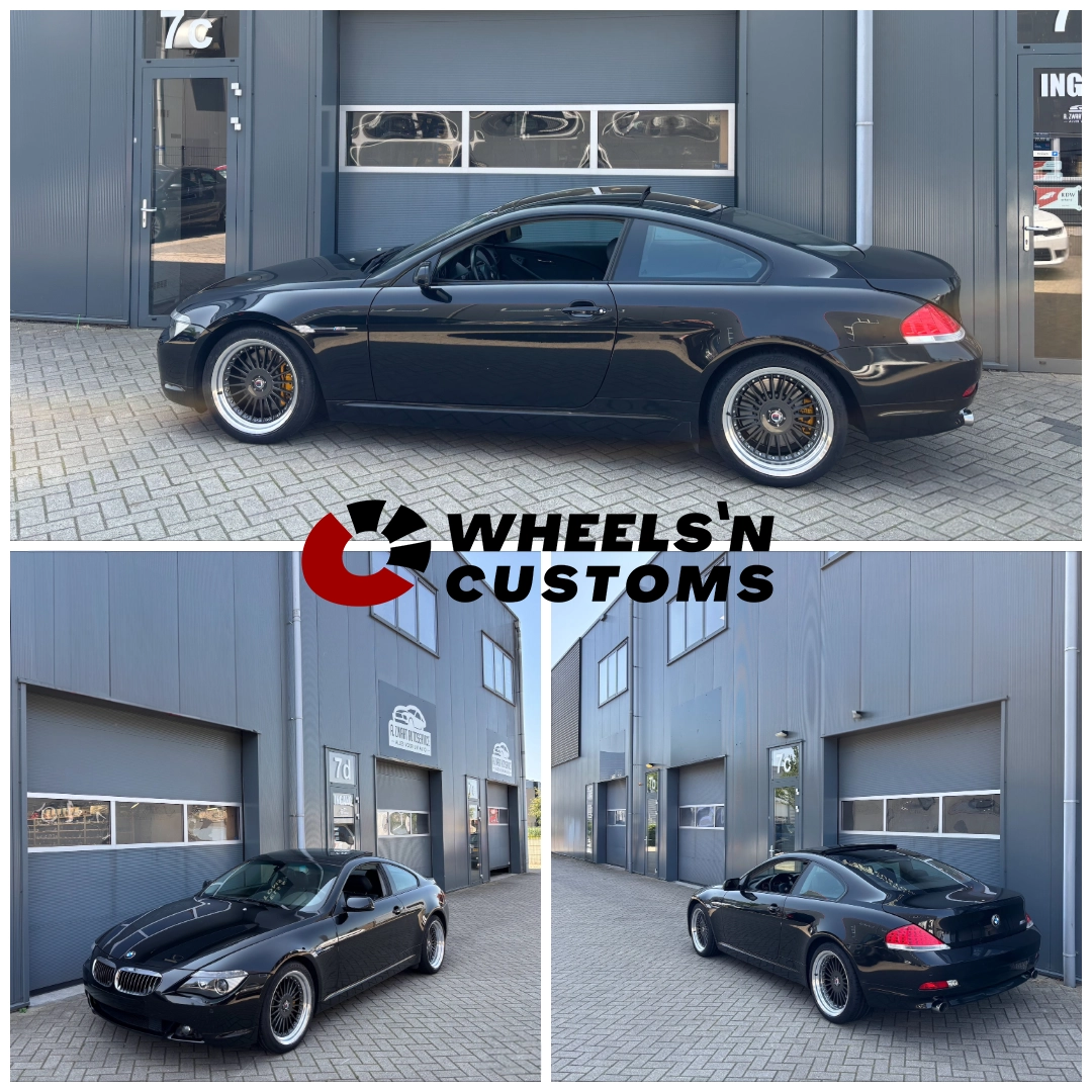 BMW 645ci E63 - 19 inch YKW Wheels Y9670 - Carbon Grey Machined Lip - 8.5J ET 20+ 10J ET25