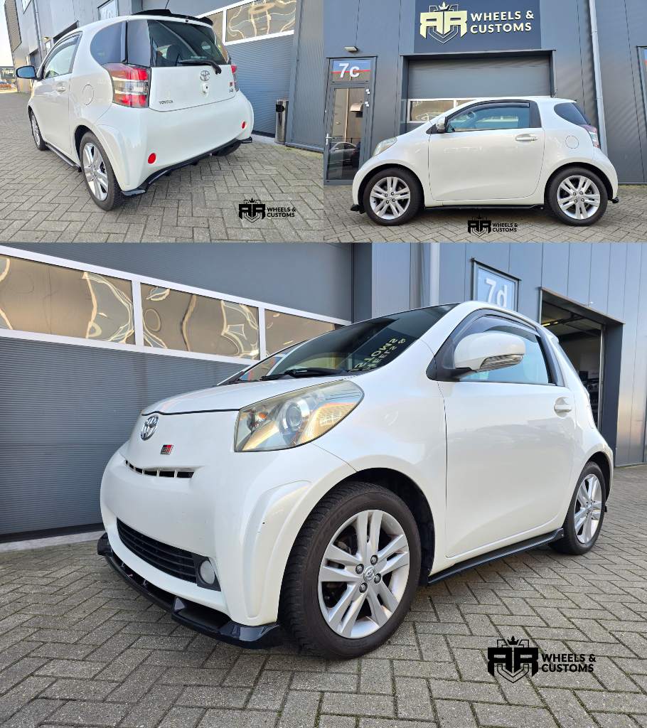 Central Rear Splitter (with vertical bars) Toyota IQ / Diffuser Side Skirts Diffusers Toyota IQ / Side Skirts Front Splitter Toyota IQ / Bumper Lip Spoiler Cap Toyota IQ / Spoiler