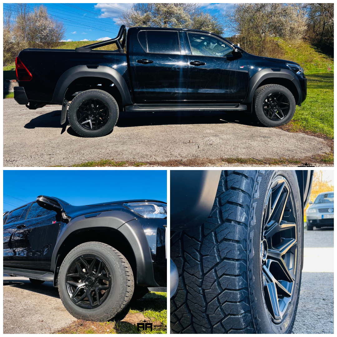 Toyota hilux - 18 inch Fuel D437 CONTRA Satin black - 9J ET12
