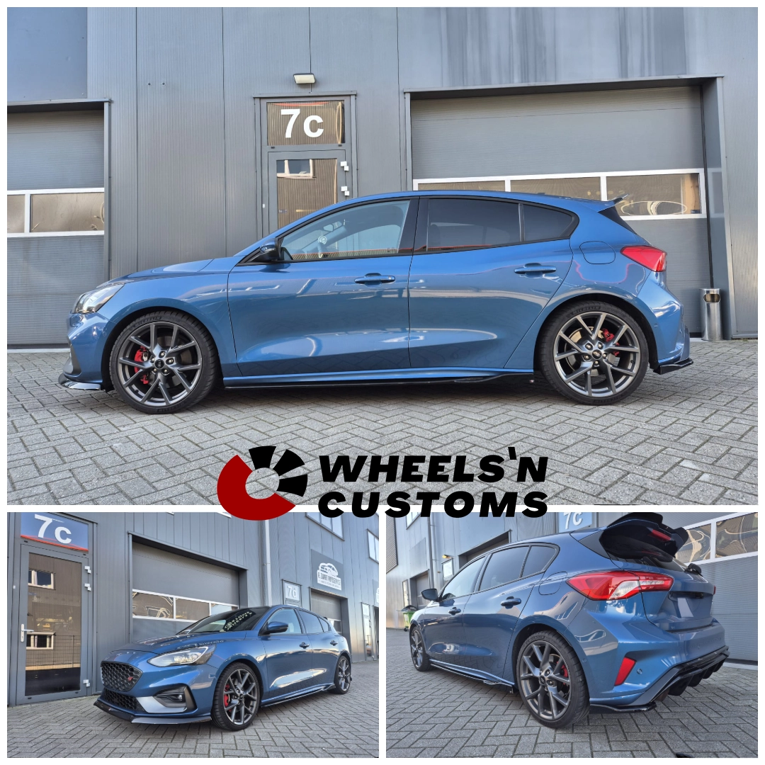 Ford Focus ST voorzien van Maxton Diffuser+bumper flaps en spoiler cap!