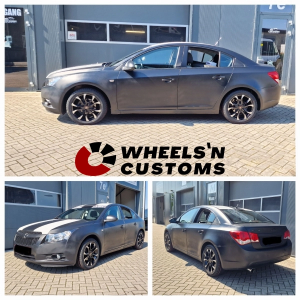 Chevrolet Cruze - 17 inch Wolfrace Eurosport Assassin Gloss Black Polished - 5x105 7J ET42.