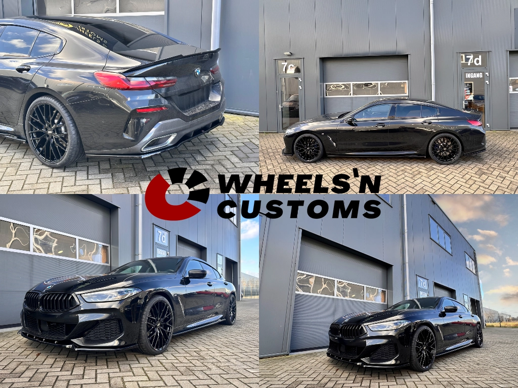 21 inch Et: 25 / 41 J9 / 10  Hankook 255/30/21 & 295/25/21 Front Splitter V.3 BMW 8 Coupe G15 / 8 Gran Coupe M-pack G16 / Bumper Lip Central Rear Splitter (with vertical bars) BMW 8 Gran Coupe M-Pack 
