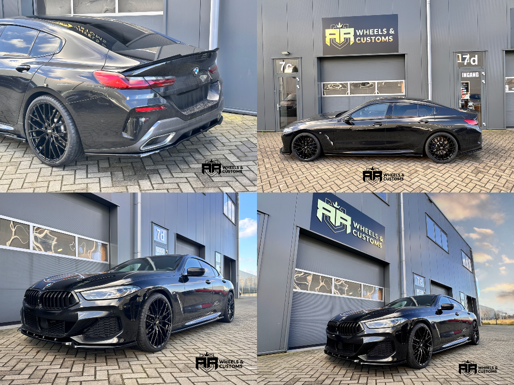 21 inch Et: 25 / 41 J9 / 10  Hankook 255/30/21 & 295/25/21 Front Splitter V.3 BMW 8 Coupe G15 / 8 Gran Coupe M-pack G16 / Bumper Lip Central Rear Splitter (with vertical bars) BMW 8 Gran Coupe M-Pack 