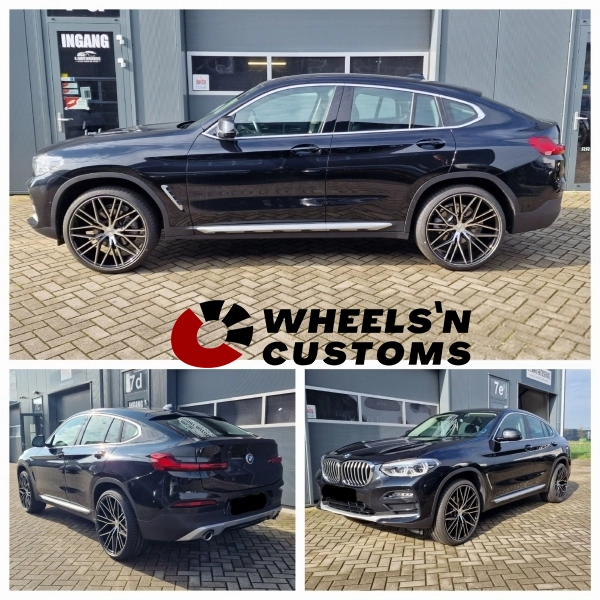 BMW X4 G02 - 22 inch Riviera type RV130 Black Polished - 9J ET35 + 10.5J ET38