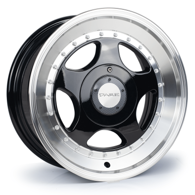 Dare 15x7 Dare F5-SL 4x100/108 et35 CB73.1 Black Polished Lip