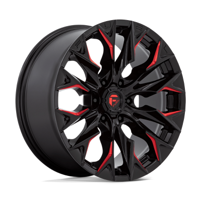 FUEL Fuel D823 FLAME Gloss black milled w/ candy red 22" 6x139.7 ET-18.0 J10.00 B106.10