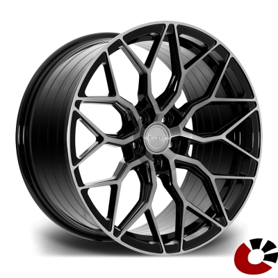 Riviera RIVIERA RF108 22X10.5 5X112 25 66.6 BLACK POLISHED DARK TINT Riviera RIVIERA RF108 22X10.5 5X112 25 66.6 BLACK POLISHED DARK TINT