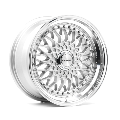 Lenso LENSO BSX Custom PCD 16 inch 7.5J Gloss Silver & Polished