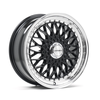 Lenso LENSO BSX Custom PCD 17 inch 7.5J Gloss Black & Polished